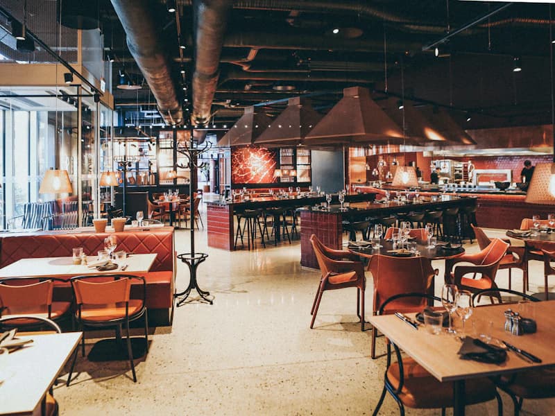 Inside Spice Garden restaurant